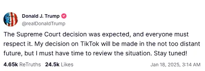 Read more about the article Supreme Court Upholds TikTok Sell-Off Bill in the US