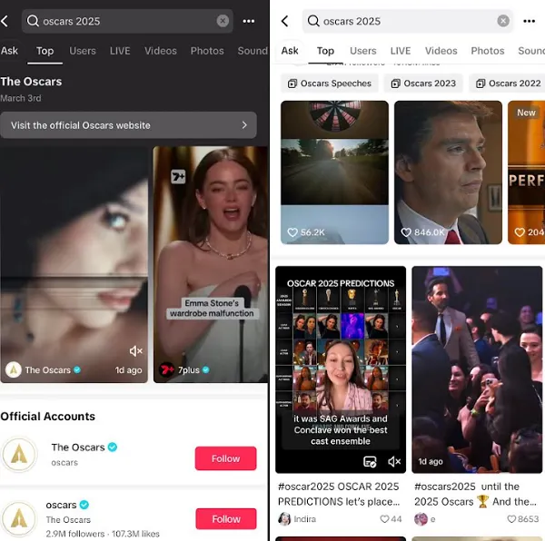 Read more about the article TikTok Launches Oscars Hub for the 97th Academy Awards